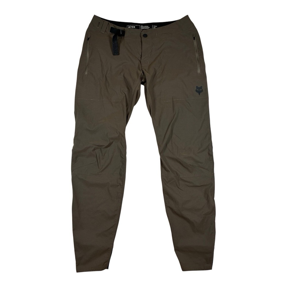 Fox Racing Mens 32 Brown Ranger Lightweight Belted Tapered Mountain Bike Pants
